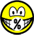% smile talking (percent sign)